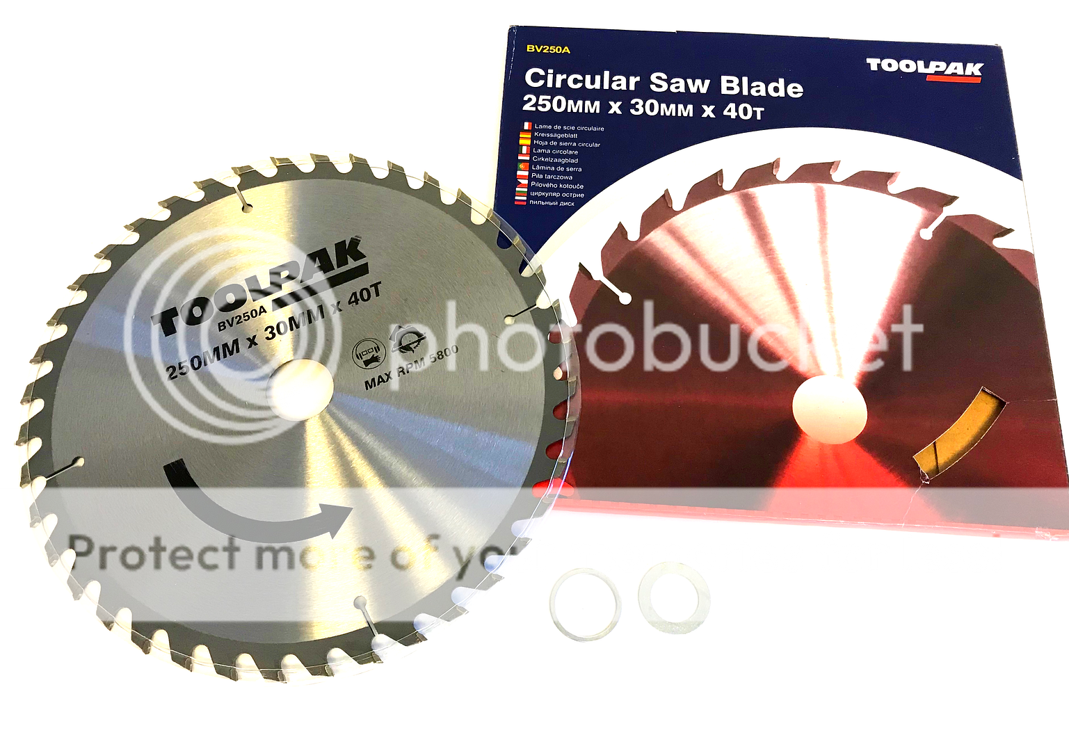 250mm x 30mm x 40T Professional Circular Saw TCT Saw Blade Wood MDF